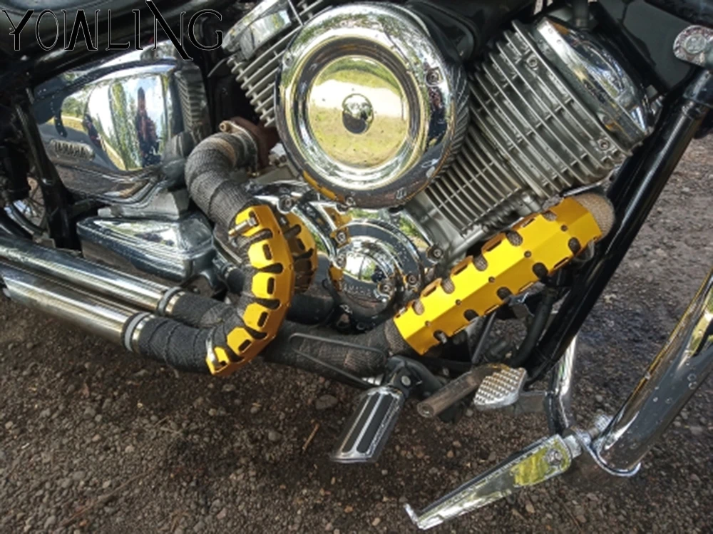 Motorcycle Exhaust Muffler Protector Heat Shield Cover Guard For 400 EXC-R XC-W 450EXC/R/EXC-F (SIX DAYS) 350SX-F/XC-F/XCF-W | Автомобили