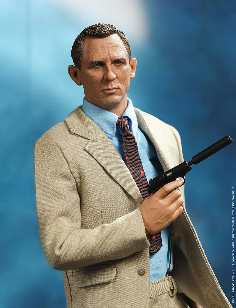 

Pre-order 1/6 PRESENT TOYS PT-sp08 Agent 007 Daniel Craig Figure Model 12'' Male Soldier Action Doll Full Set Toy