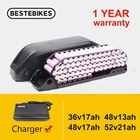 Аккумуляторная батарея для электрического велосипеда, 18650 ячеек, 13 Ач 21 Ач BMS 20A 30A 40A, литий-ионная батарея для ванны, мотор Bafang BBS01B BBS02B BBSHD