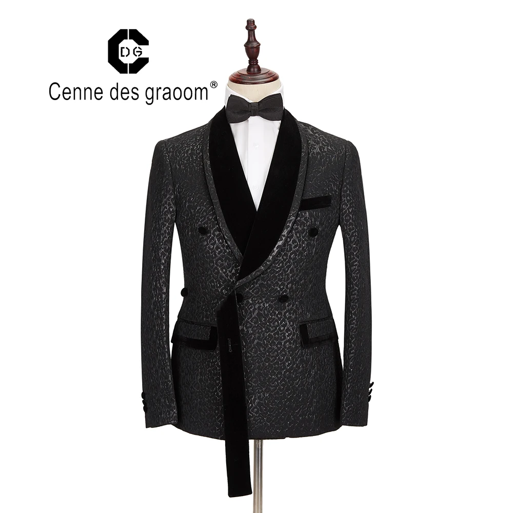 Новый мужской костюм Cenne Des Graoom смокинг из двух частей элегантный дизайн