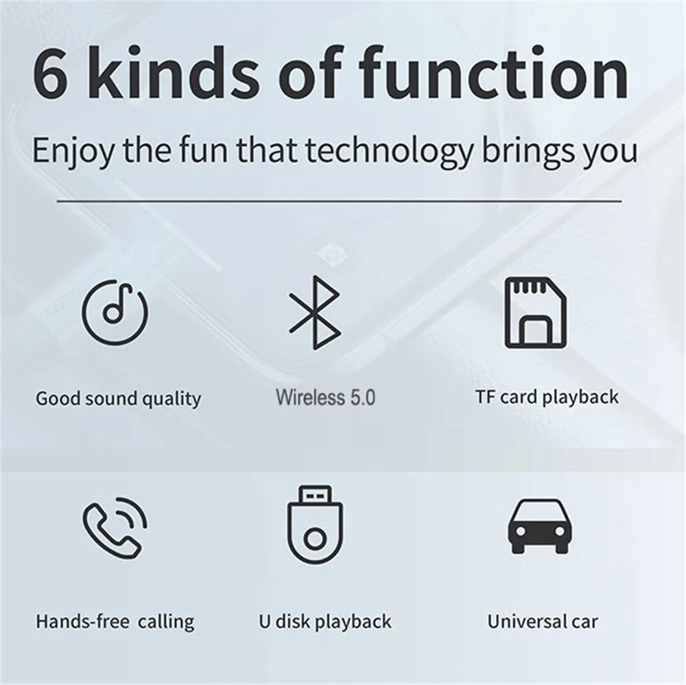 FM-трансмиттер KEBIDUMEI автомобильный с поддержкой Bluetooth 5 0 и быстрой зарядки |