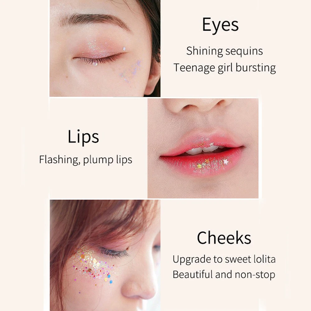 Блестящий гель модный макияж для тела макияжа лица и глаз тени век мерцающие