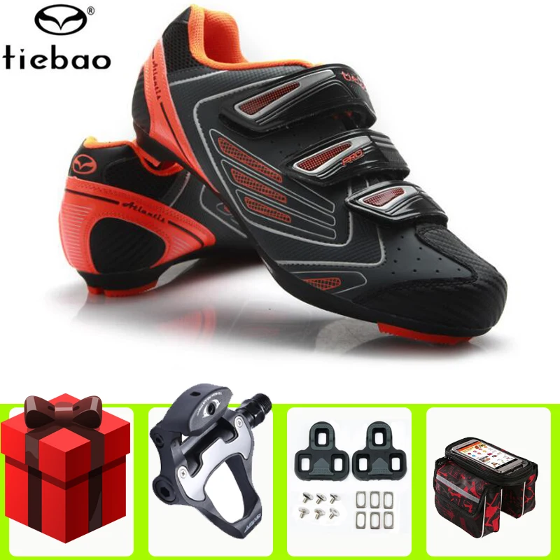 

TIEBAO обувь для езды на велосипеде, набор педалей, сверхлегкая дышащая обувь для езды на велосипеде, спортивные кроссовки