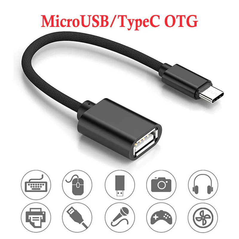 OTG адаптер usb-кабель OTG type C к USB адаптер OTG Быстрая зарядка конвертер передачи данных MicroUSB OTG для samsung Xiaomi huawei