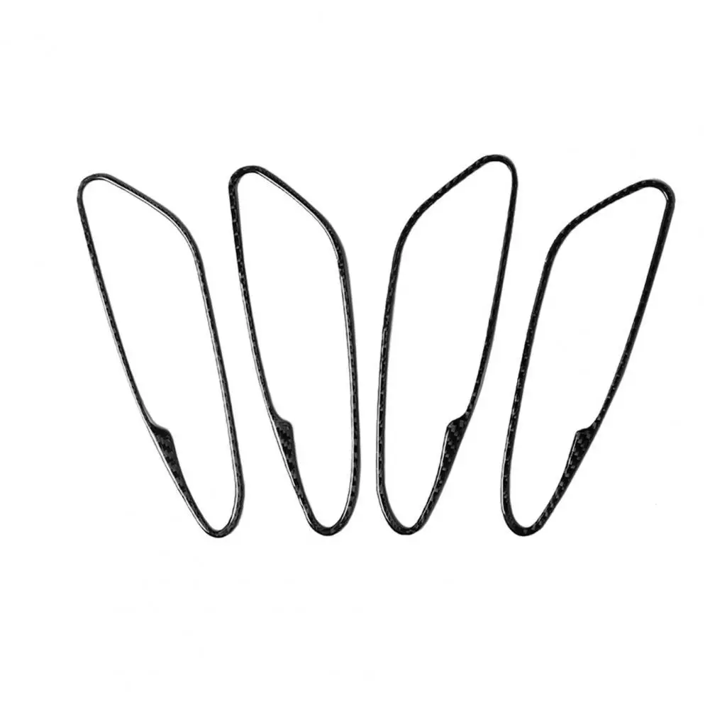 

4Pcs Car Inner Door Handle Frame Decor Trim Stickers for Alfa Romeo Giulia 17-19