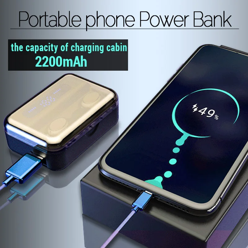 Наушники Bluetooth беспроводные наушники TWS 5 0 стерео спортивная водонепроницаемая