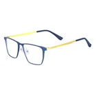 Легкие металлические оправы для очков, мужские большие квадратные очки из алюминиево-магниевого сплава для рецептурных линз, для чтения при близорукости