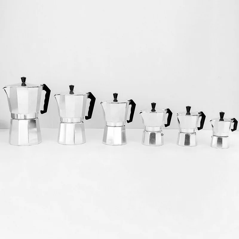

1/2/3/6/9/12cup Coffee Maker Aluminum Mocha Espresso Percolator Pot Home Office Coffee Maker Moka Pot Stovetop Coffee Maker