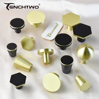 tenchtwo round brass kitchen cabinet storage drawer knobs wardrobe pulls door handles shoe cupboard furniture fittings hardware