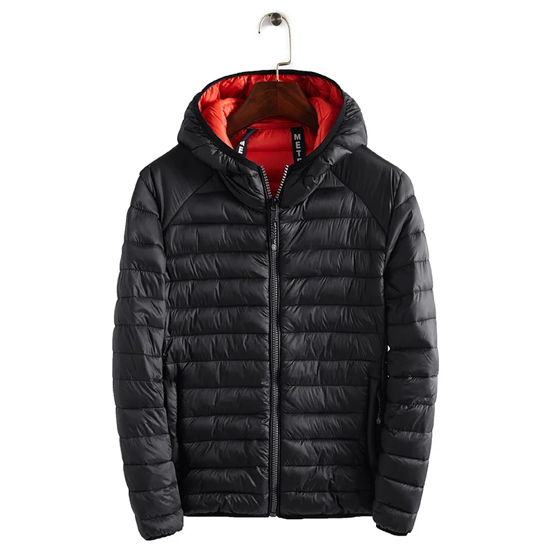 

New 2021 Winter Ultralight Mens Cotton Down Jackets Lightweight Overcoats Casual Classic Coats For Male Plus Size XXXL