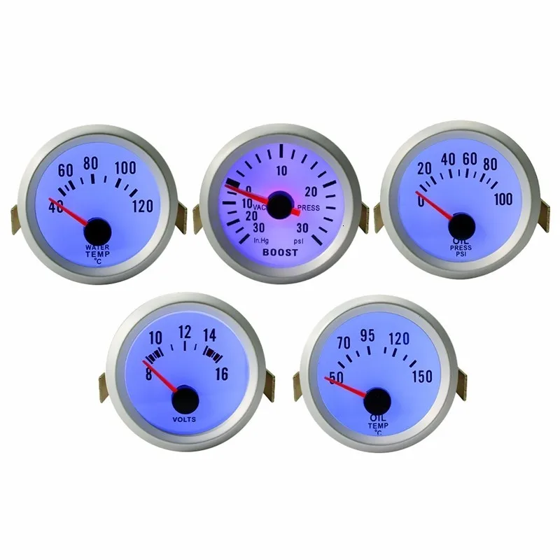 CNSPEED " дюймовый 52 мм вольтметр Вольт Gauge12V синий светодиодный 8-16 Вольт Напряжение MeterYC100015