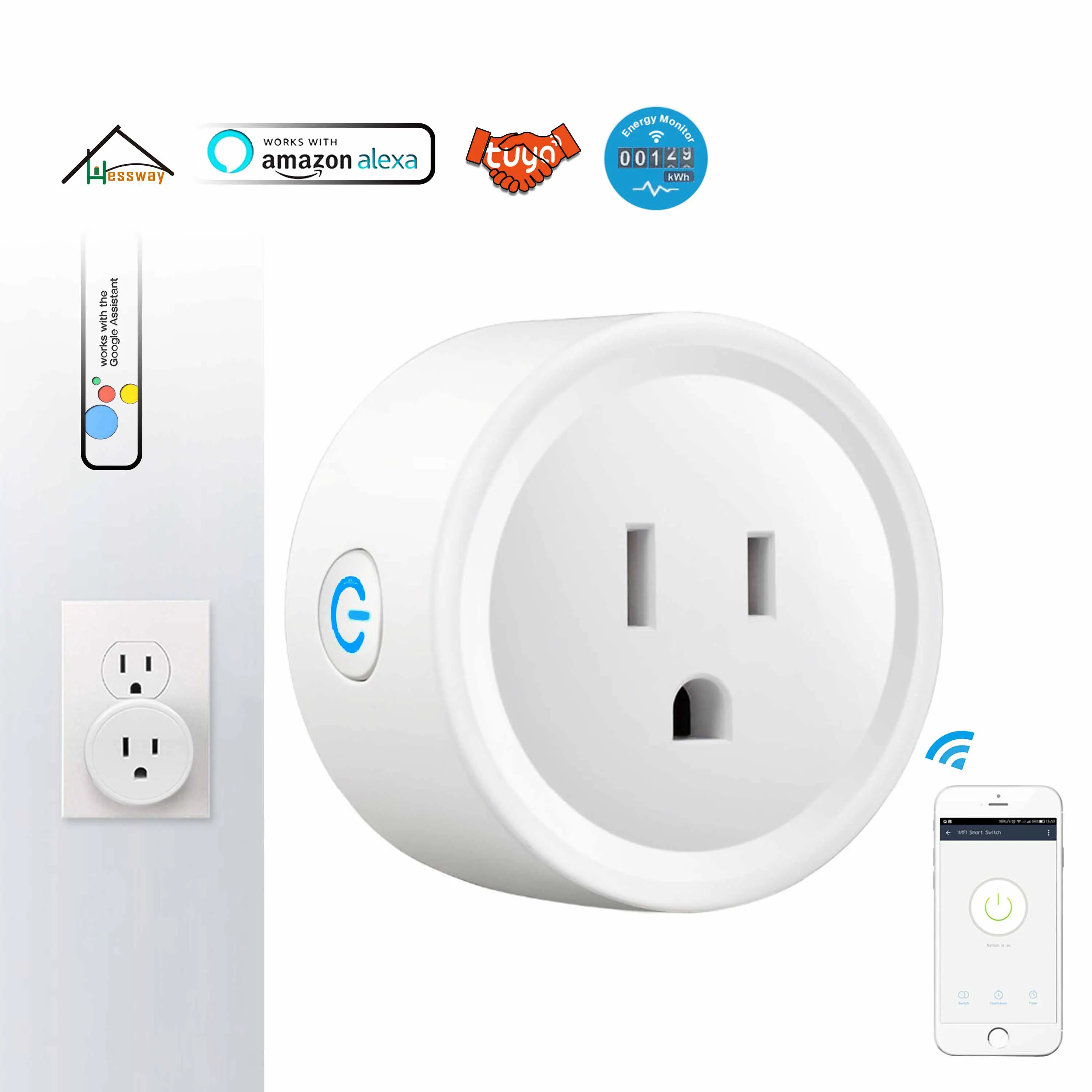 Мощность энергии Monito wifi smart plug Мини Переключатель Розетка для лампы шнур Функция