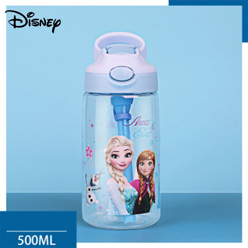 Детская чашка для воды Disney Frozen пластиковая соломенная школьников Летний милый