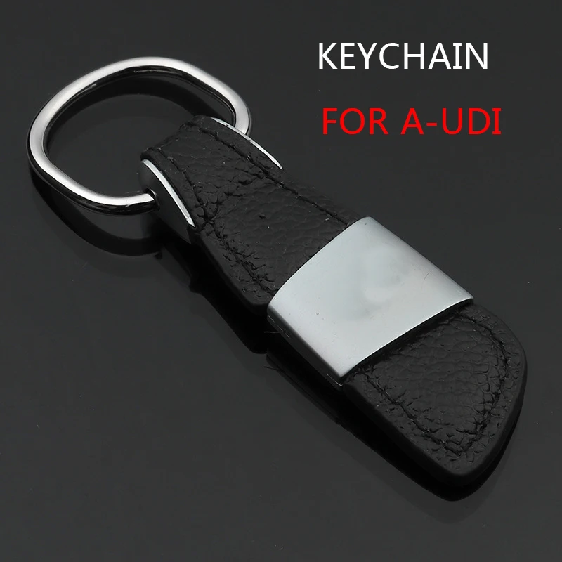 Брелок для ключей подвеска с кожаной металлической табличкой Audi A6 C6 C7 A1 A3 A4 B5 B6 B7 B8