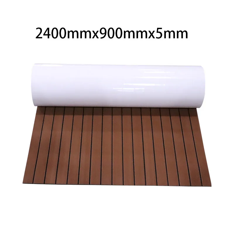 EVA Foam Boat Decking Sheet Yacht Marine Carpet Flooring Mat 240cmx90cm Non Skid Self Adhesive Teak Sheet Boat Accessories