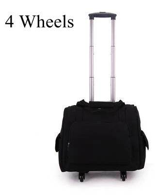 4 wheels Женский чемодан, чемодан на колесиках, дорожная сумка на колесиках 20 дюймов, сумки на колесиках для ноутбука, бизнес чемодан на колесиках для путешествий - Цвет: 4 wheels
