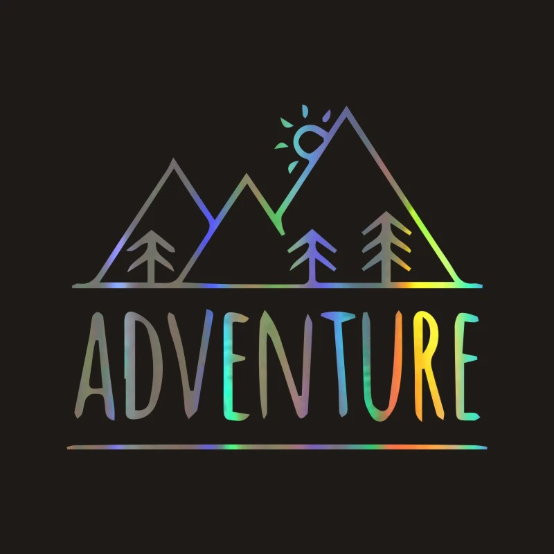 

Funny ADVENTURE MOUNTAINS Car Sticker Automobiles Motorcycles Exterior Accessories Vinyl Decals,18cm*15cm