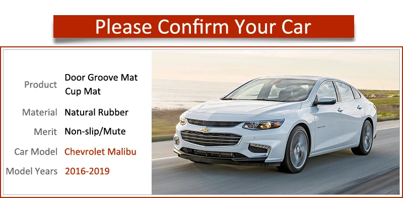 Автомобильный гаджет коврик для Chevrolet Malibu 2016 2017 2018 2019 9 поколения MK9 аксессуары