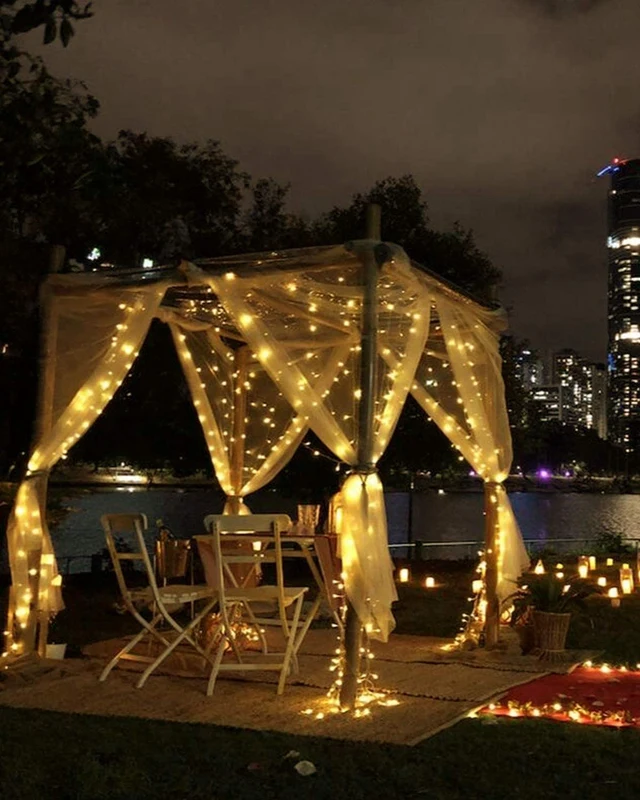 

Curtain Lights, 3 x 3Meter 300 USB 8 Modes Remote Control Curtain Lights for Bedroom Birthday Wedding Party Christmas