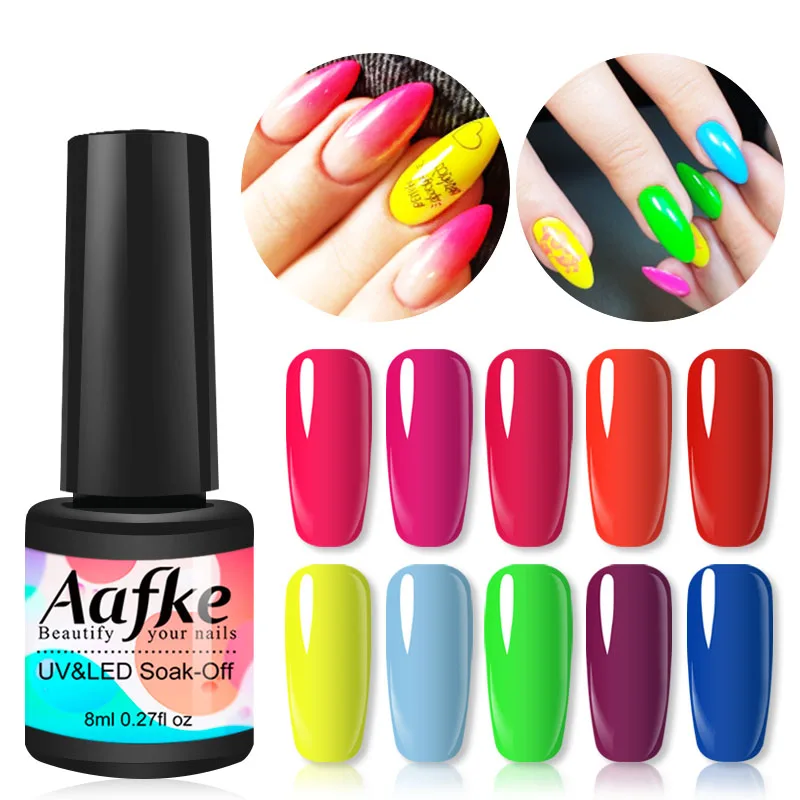 8 мл неоновый цвет УФ светодиодный светильник Гель лак для ногтей сделай сам