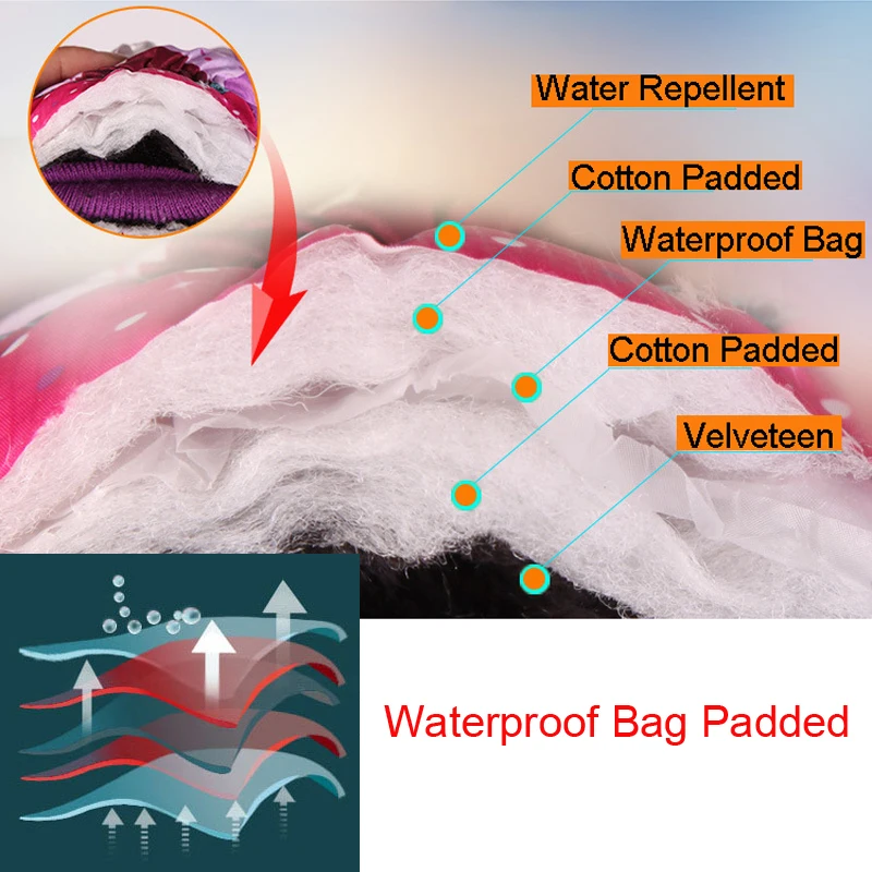 Детские зимние теплые лыжные перчатки для снегохода водонепроницаемые девочек