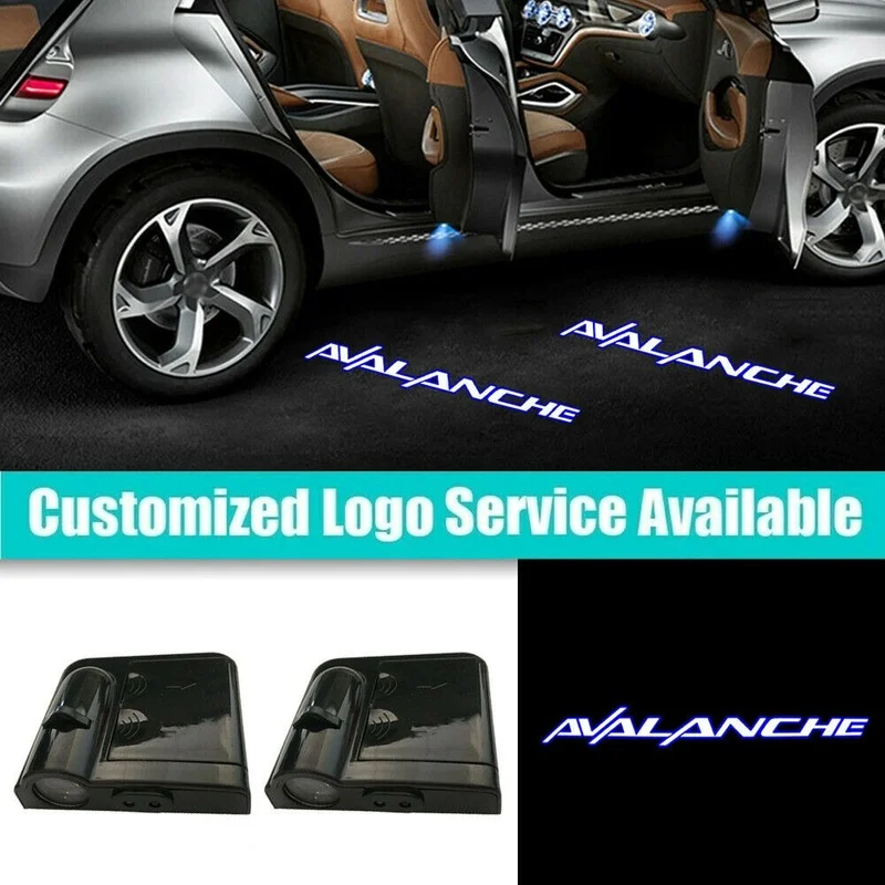 

2 X AVALANCHE Logo Car HD Infrared Induction LED Shadow Projection Welcome Light