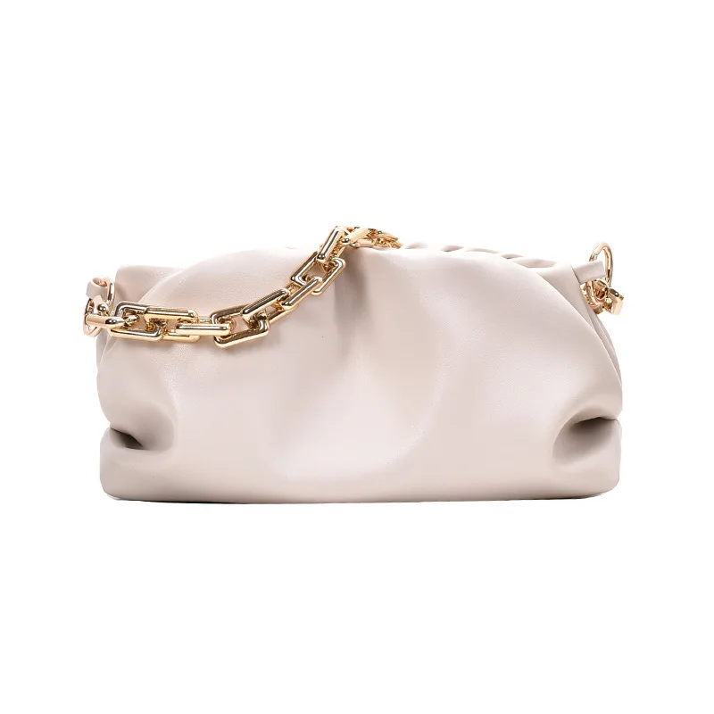 

Popular 2021 Casual Wild Tote Women Cloud Shoulder Bag Purse Fashion Versatile Handbag Simple Personality Chains Dumpling Bag