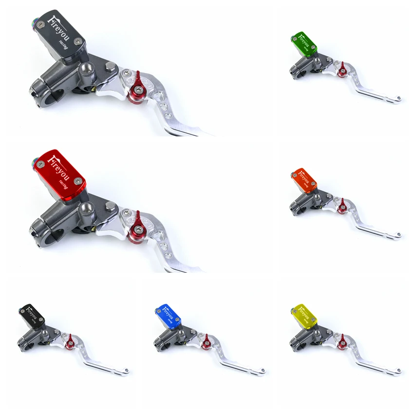 silver chrome cnc aluminum alloy motorcycle double disc brake lever scooter bike modification lever for yamaha honda universal free global shipping