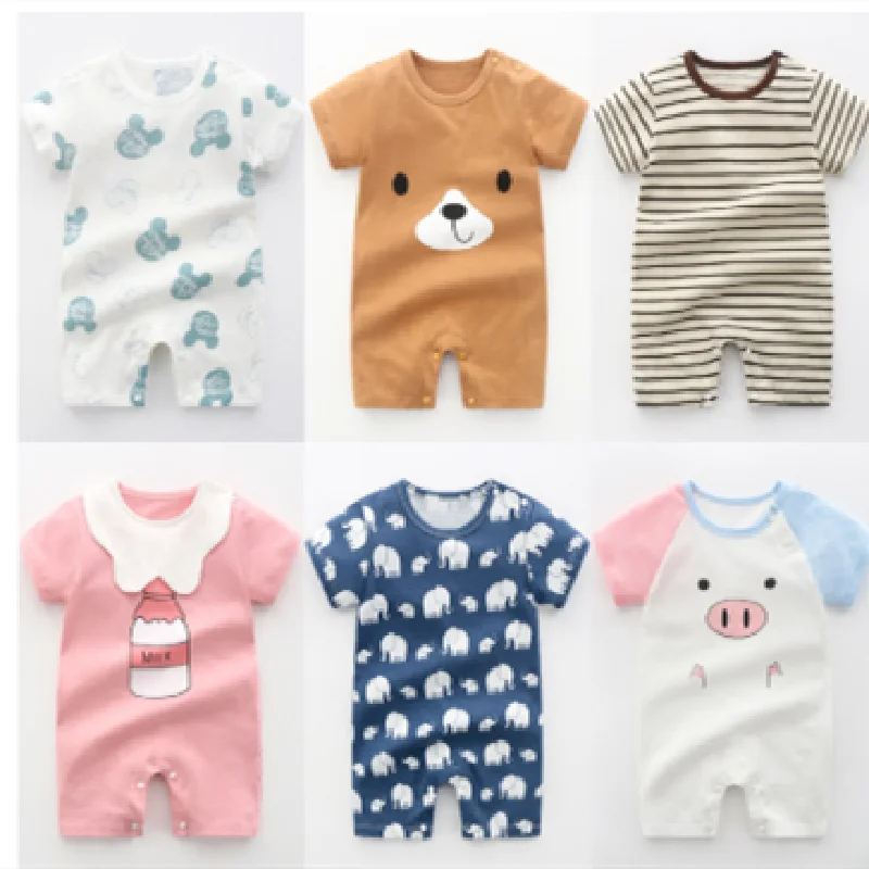 

Комбинезон для маленьких девочек, летние комбинезоны для мальчиков, разноцветные комбинезоны, Одежда для новорожденных