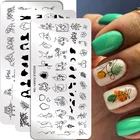 Пластины для стемпинга ногтей с изображением Николь дневник простые люди художественные линии цветок листья штамп для дизайна ногтей трафареты для дизайна ногтей