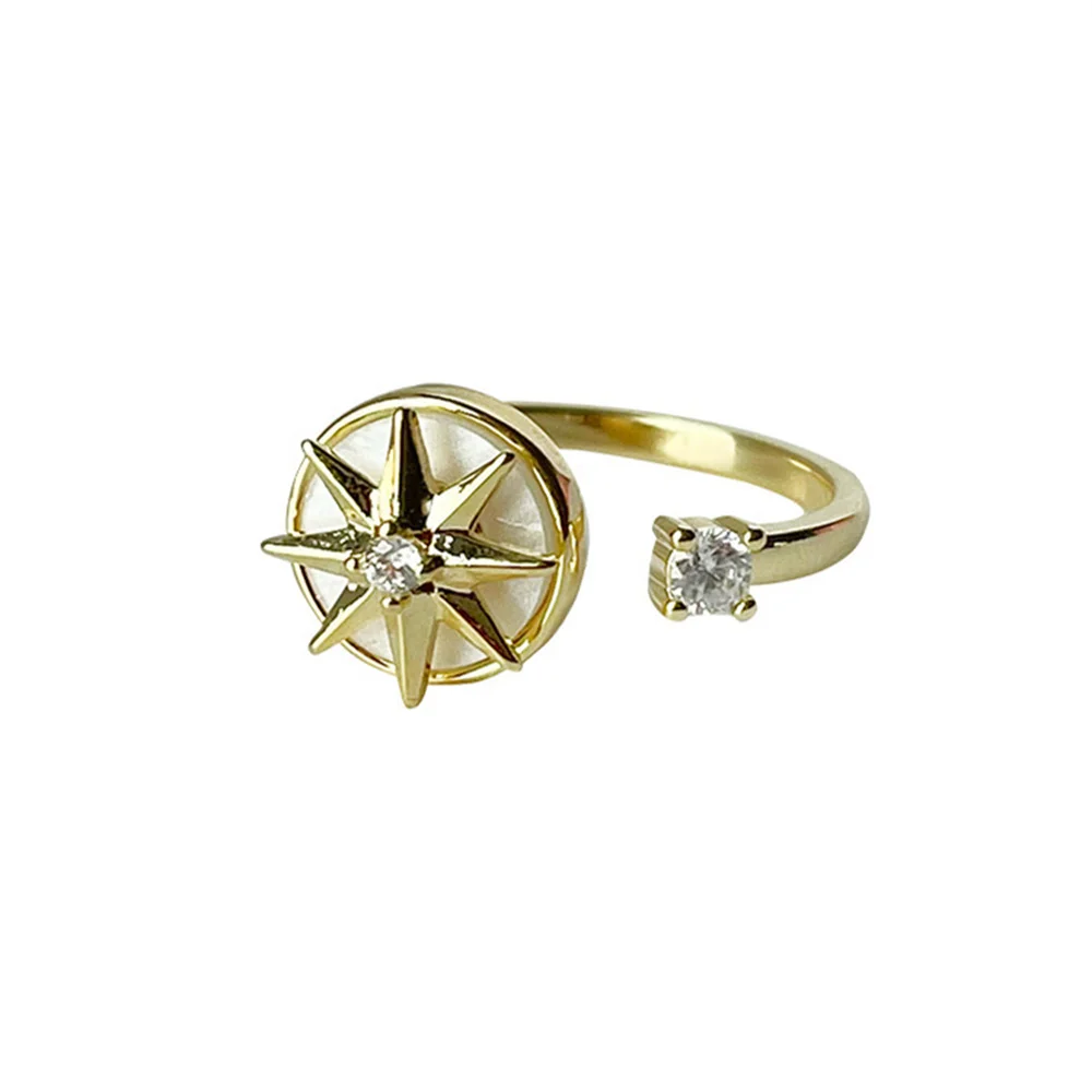 Спиннинг Eight Awn регулируемое кольцо для беспокойства женщин винтажные