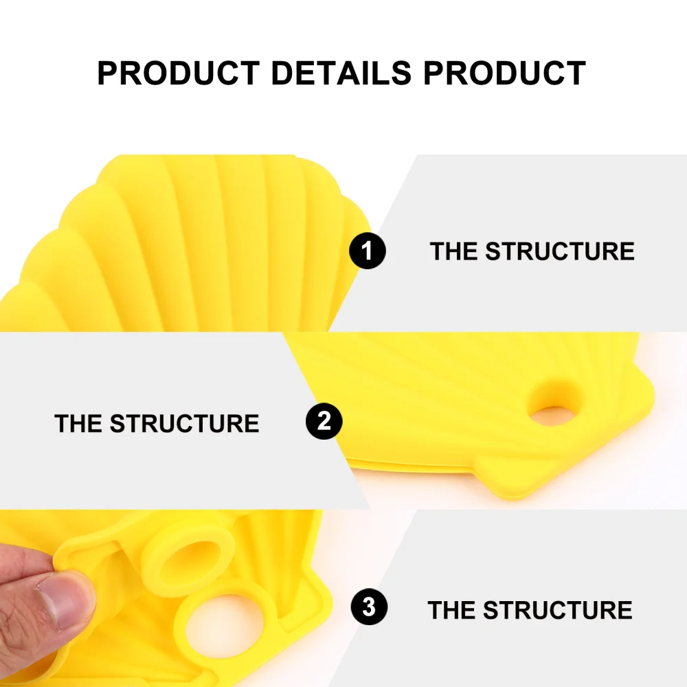 

3PCS Shell Shape Mask Storage Box Disposable Face Cover Storage Holder Boxes