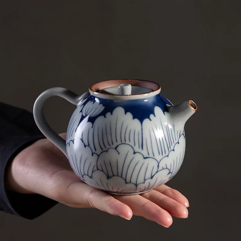 

Сине-белый чайник японская керамическая чашка кунг-фу домашний керамический s Queen Sancai чашка керамический чайник чайный набор Siteel