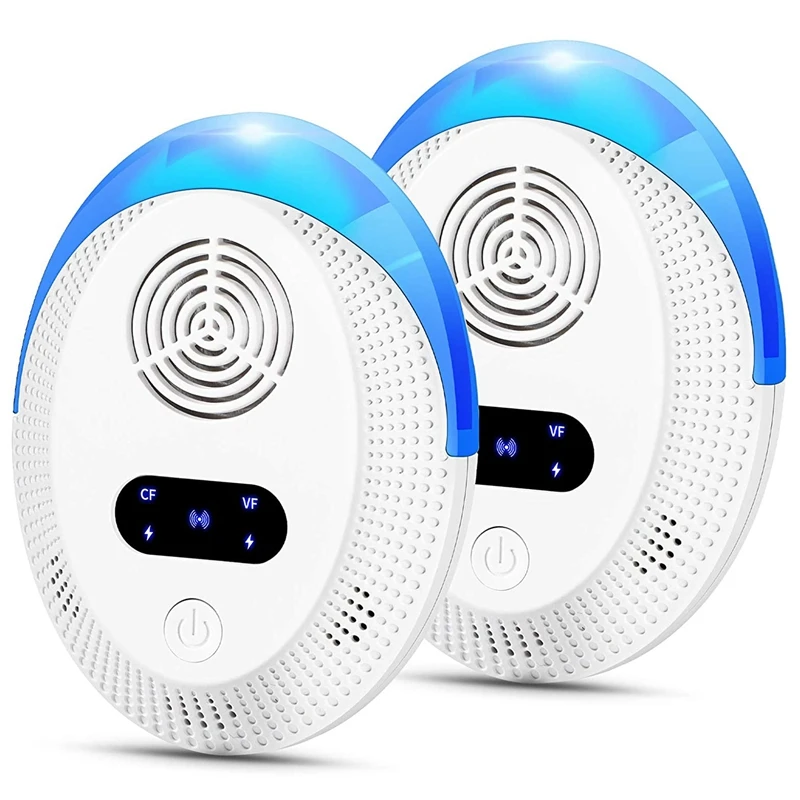 

Ltrasonic Frequency Conversion Pest Repeller Electronic Plug in Indoor Pest Repellent 2 Packs, Five-Speed US Plug
