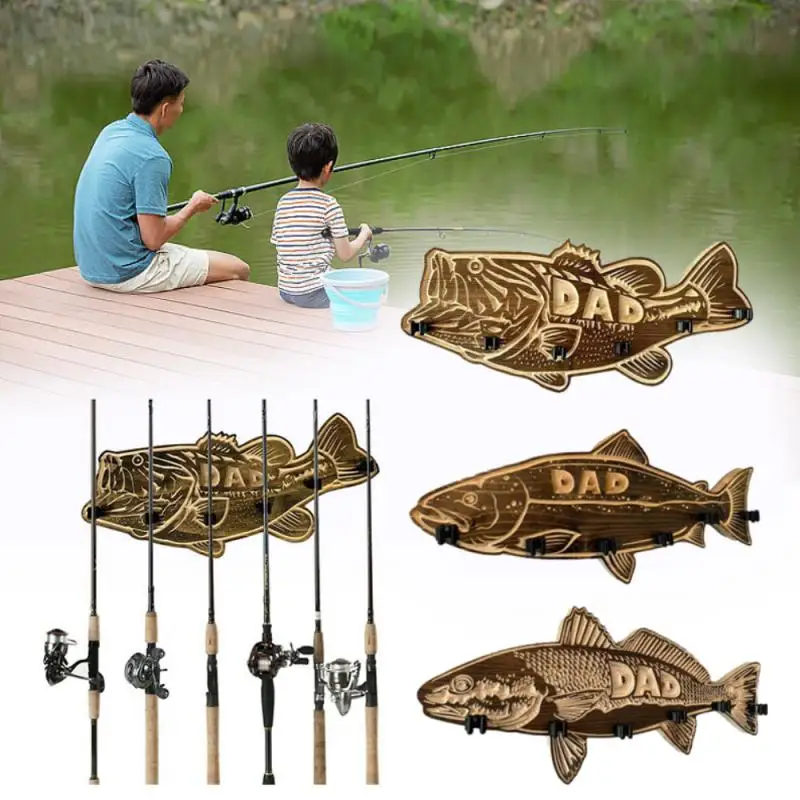 

Wooden Largemouth Bass Fishing Rod Holder Fishing Rod Holder Vintage Fishing Rod Holder Burning Wooden Fishing Rod Holder