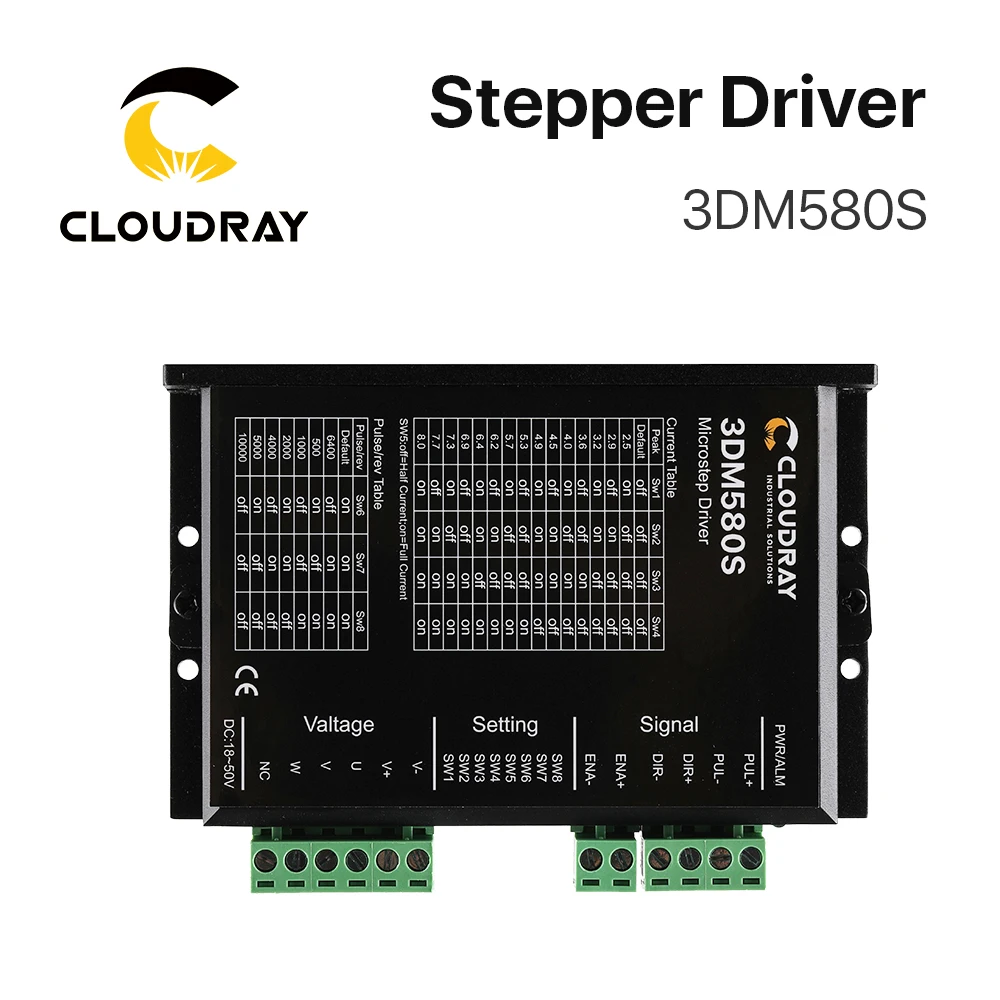 Cloudray 3 фазы 3DM580S Драйвер шагового двигателя напряжение питания 24-50VDC выход 1,0-8.0A ток