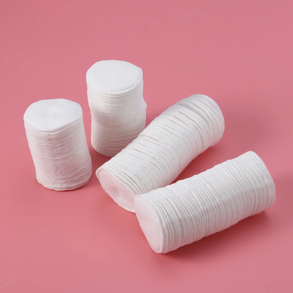 

200 Pcs Makeup Cotton Round Pads Thickened Three Layer Facial Cotton Remover