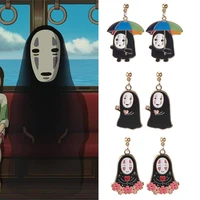anime spirited away ghost earrings fashion creative personality alloy stud earrings earrings jewelry gifts