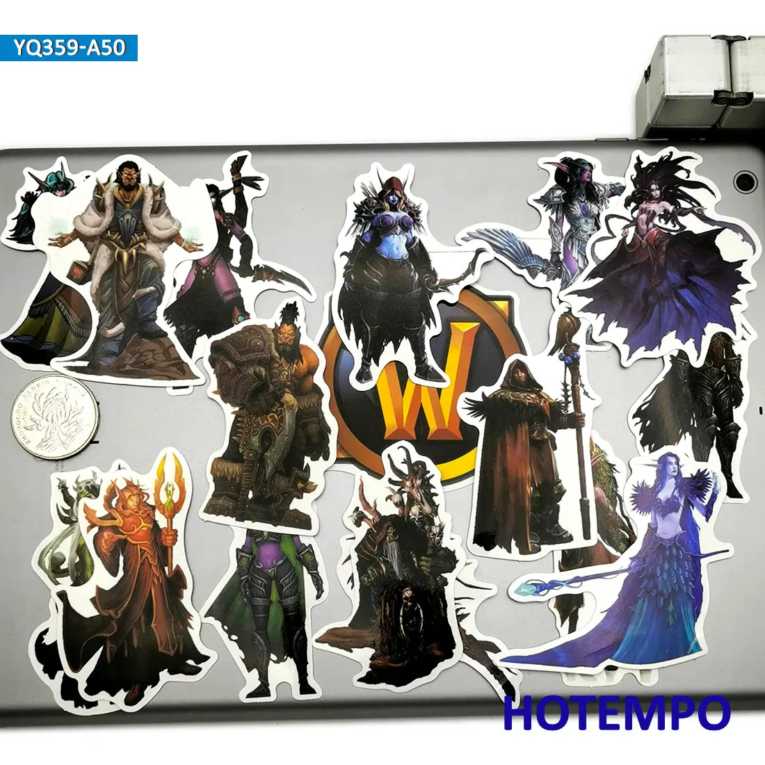 50 шт Аниме Стиль Azeroth мир классические наклейки из игры игрушка для Мобильный