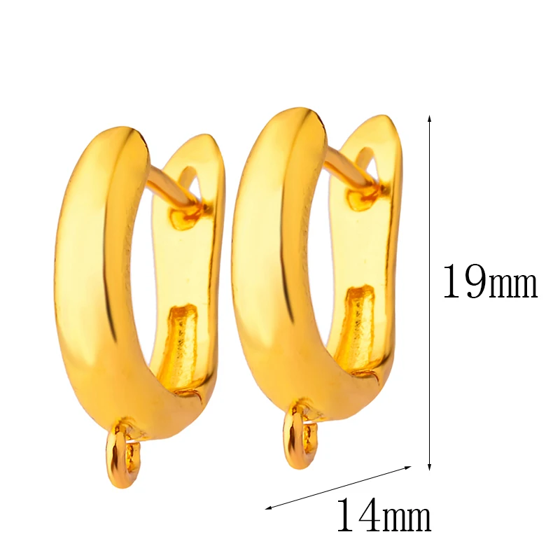 

4 Colors Handmade Luxury Basic Earwire Hooks Accessories For Women's Dangle Earrings DIY Jewelry Making Supplies Wholesale