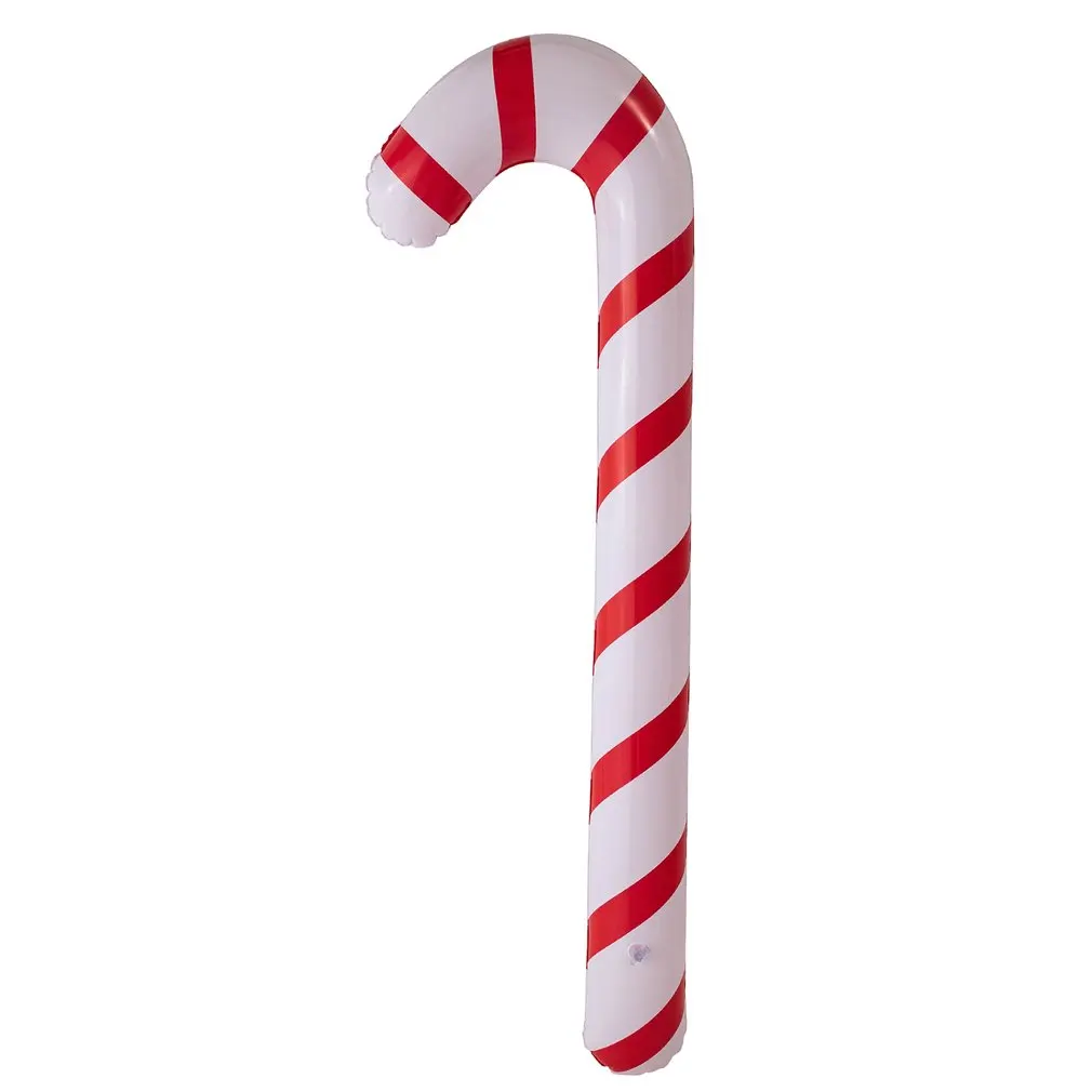 

PVC Inflatable Christmas Candy Cane Classical Lightweight Hanging Decoration For Christmas Party Home Ornament Gift
