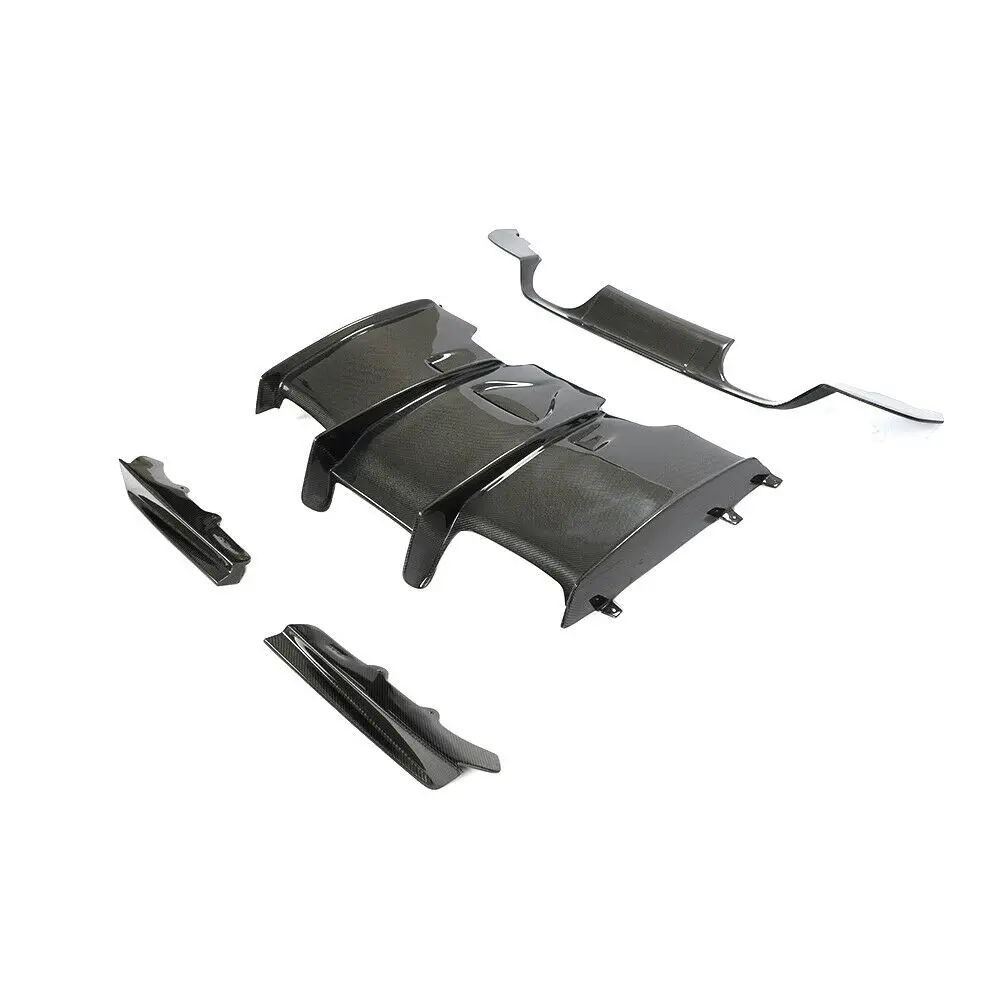 PSM Style Real Carbon Fiber Rear Bumper Diffuser Lip Refit Factory Cover For BMW 3 4 Series F80 M3 Sedan F82 M4 2015-2019 20 | Автомобили