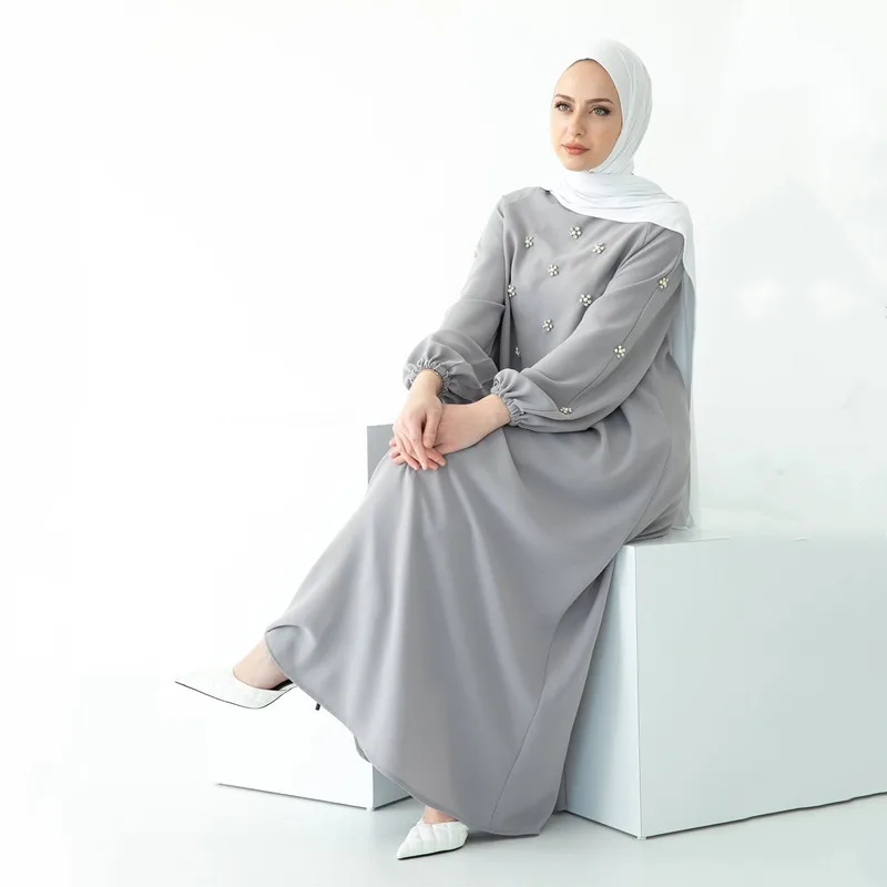 Мусульманское модное платье хиджаб цельное для женщин турецкие платья Дубай