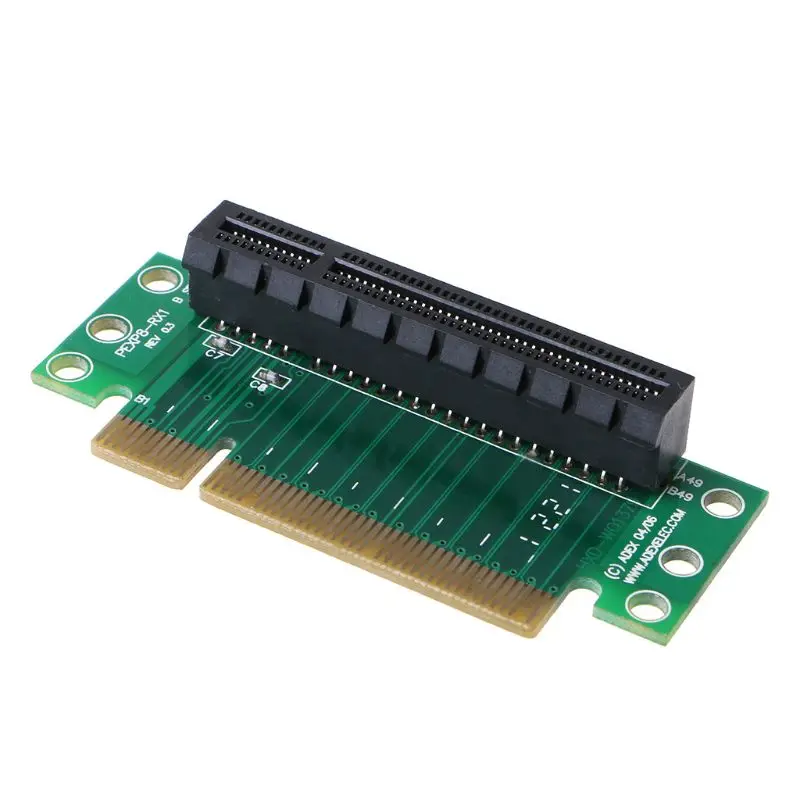 Переходная плата PCI Express 8X 90 градусов прямоугольный переходник для 1U/2U