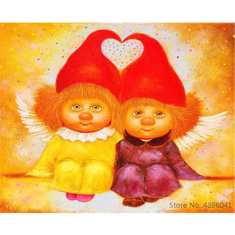 Раскрашивание по номерам рамки домашний декор картины Рисунок украшения