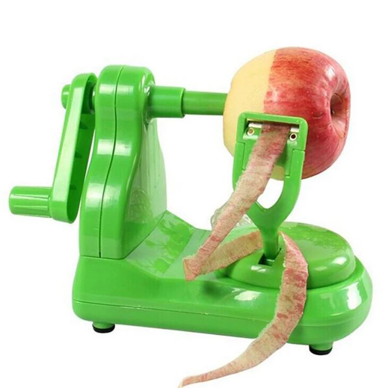 

1PC Electric Spiral Apple Peeler Cutter Slicer Fruit Potato Peeling Automatic Battery Operated Machine With Charger Eu Plug