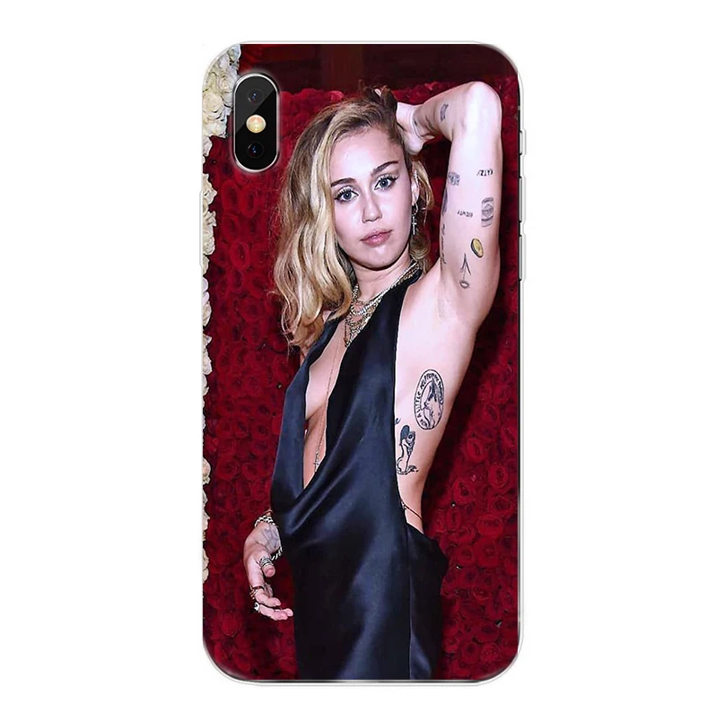 Модный прозрачный мягкий чехол Singer Miley Cyrus для iphone 8 7 6 plus X XS XR MAX 5 samsung Galaxy 9 10 coque shell |