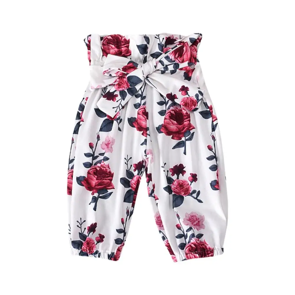 Комбинезон для маленьких девочек с расклешенными рукавами и буквенным принтом +