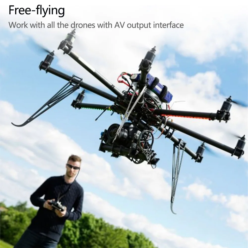 922A головка-установленный дисплей FPV очки 80 дюймов Виртуальный Широкий экран Смарт-видео очки AV вход для PS3 xbox DVD плеер MP5 tv
