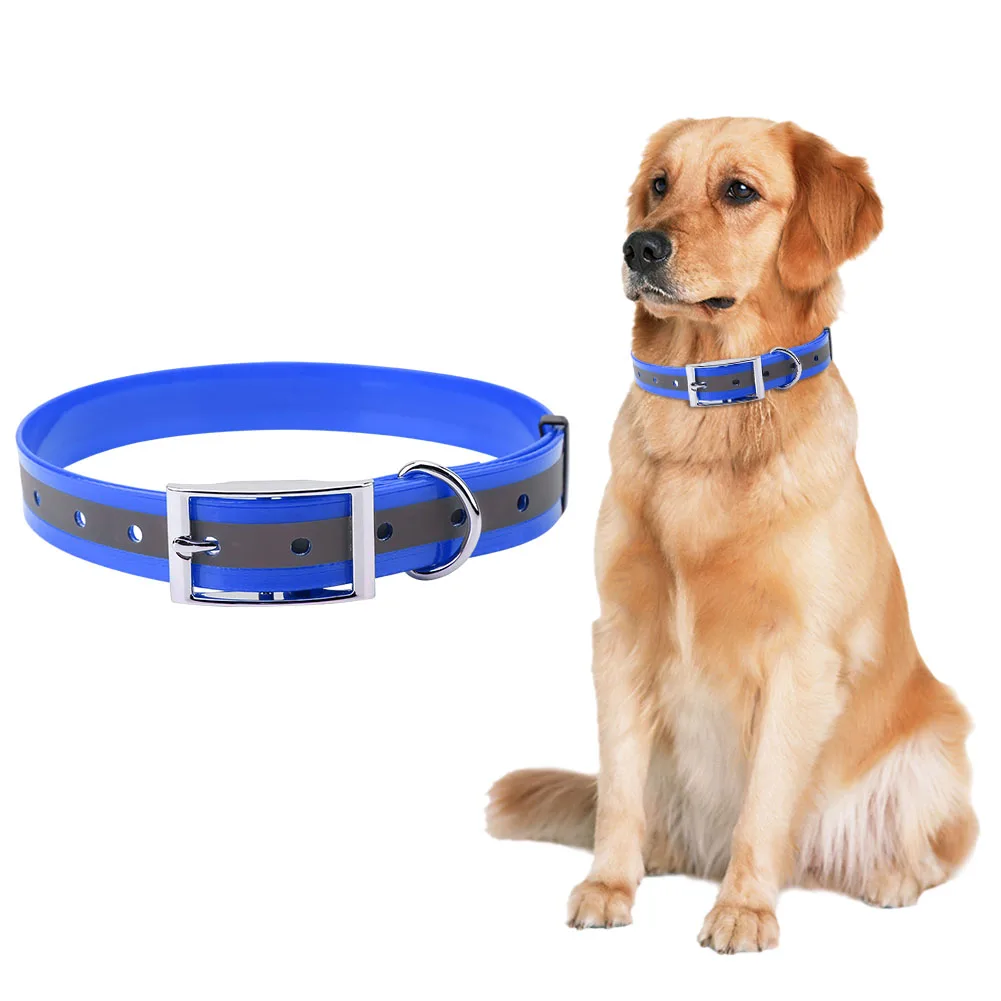 

Hot Sale L Size Dog Reflective Collar Waterproof Collar Medium To Large Size Dog Collar